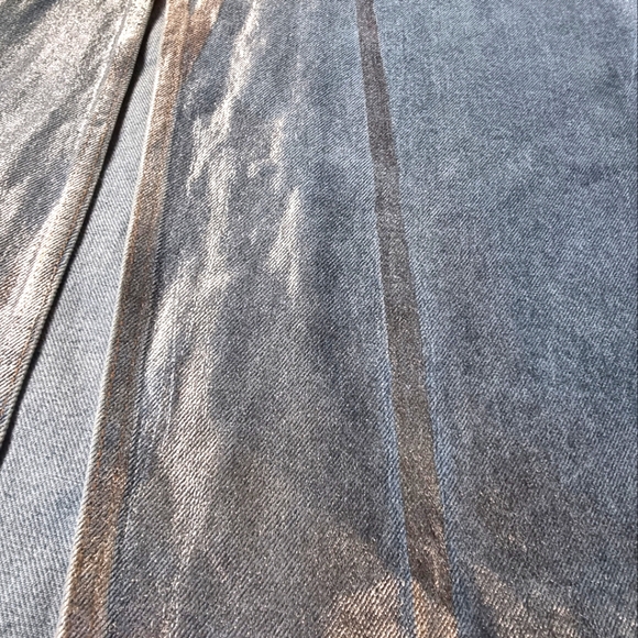 🆕️ Zara Metallic Denim Maxi Skirt - Picture 6 of 10